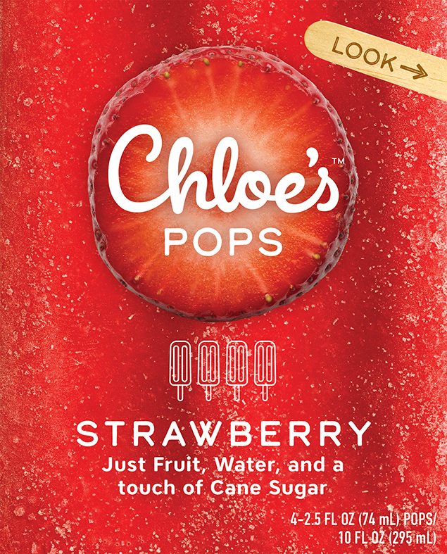 Strawberry Frozen Fruit Bars Chloes Pops